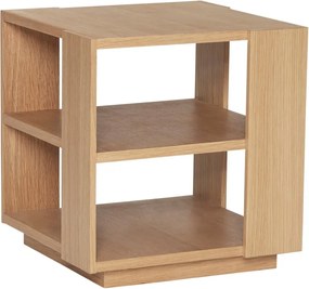 Odkladací stolík v dekore duba 37x37 cm Merge – Hübsch