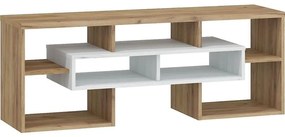 TV stolík RIO craft biela/zlatý