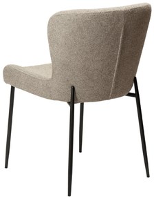 GLAM ČALÚNENÁ STOLIČKA brown/black