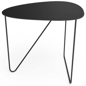 Čierny kovový konferenčný stolík 37x44 cm Curve M Bull – LIND DNA