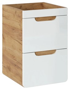 Zostava kúpeľňového nábytku BÁRA 40 cm s vysokou skrinkou vr. zápustného keramického umývadla