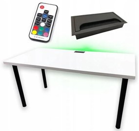 Písací Stôl Top Biely 136x66x2,8 Model 2