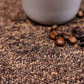 Condor Carpets, Metrážny koberec Classica 392, záťažový, na mieru, šíře 4m, hnedá, ab (mriežka), chodba / predsieň