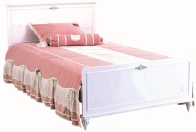 Detská posteľ ROMANTIC 120x200 cm, MDF, biela