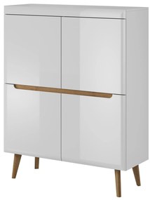 Komoda Nordi 107 cm biela/dub Riviéra