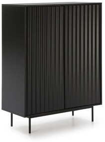 Čierna vysoká komoda 97x130 cm Sierra - Teulat