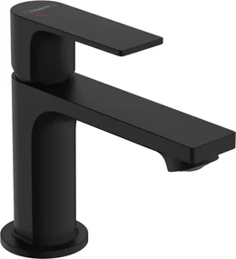 Hansgrohe Rebris E, umývadlová batéria 80 s odtokovou súpravou s tiahlom, CoolStart, čierna matná, HAN-72553670