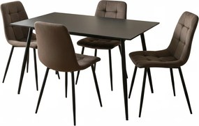 Jedálenský set AVENBERG BLACK MARBLE 4+1