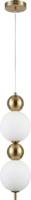 Toolight Toolight, LED závesné svietidlo, 15cm, 10W, 3000K, 1500lm, LHJ116-2CP, zlatá matná, OSW-08812