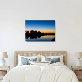 Sklenený obraz západu slnka (70x50 cm)
