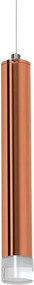 Závesné svietidlo Copper, 1x medené kovové tienidlo, c