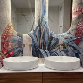 Rea Queen umývadlo na dosku 55 x 42 cm, biela, REA-U1223