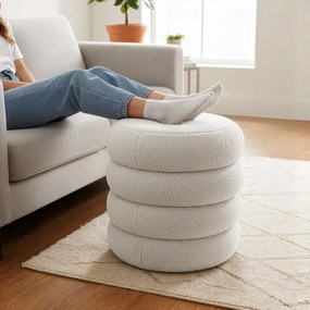 Taburetka SNUGGO MIST biela