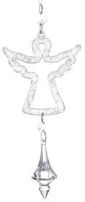DECOLED Závesná dekorácia akryl, anjel, 8,5 cm