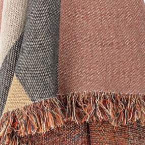 Hnedá deka z recyklovanej bavlny 130x160 cm Arni – Bloomingville