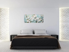 Obraz - Maľba, kvitnúce vetvy stromu (120x50 cm)