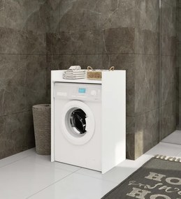 Kúpeľňová skrinka na práčku FIN biela