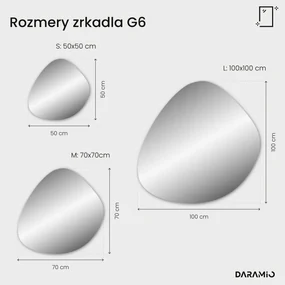 Atypické zrkadlo s LED osvetlením G6