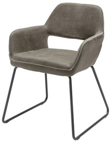 Stolička Mustang z mikrovlákna antique taupe