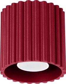 Stropné svietidlo Aura, 1x bordové hliníkové tienidlo, (10 cm)