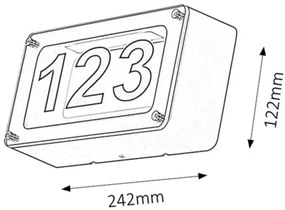 Rabalux osvetlenie čísla domu Hannover 8747