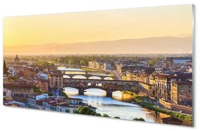 Sklenený obraz Taliansko Sunrise panoráma 125x50 cm