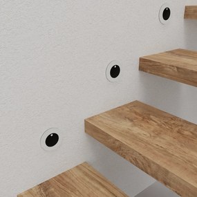 Schodiskové LED svietidlo Oti, 1x LED 0,6w, 3000k, b, pohybový senzor