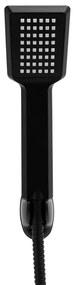 Ručná sprchová hlavica BAO s držiakom a 150 cm hadicou - čierna matná