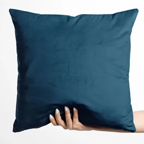 Biante Zamatová obliečka na vankúš Velvet Prémium SVP-028 Petrolejovo modrá 40 x 40 cm