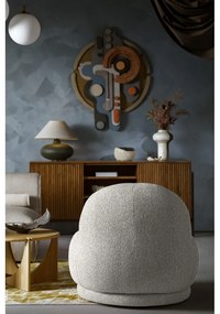 Svetlosivé kreslo Ovo – Miuform