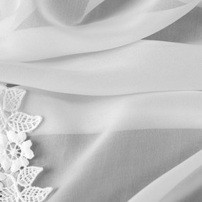 ZÁCLONA NA PÁSKE LILI 400X145 CM BIELA