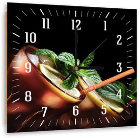 Gario Hodiny na stenu Koktail Cuba libre Rozmery: 80 x 80 cm