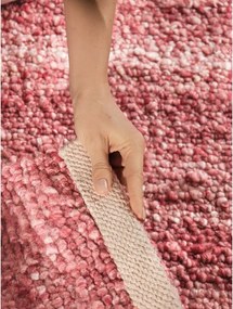 Tmavoružový ručne tkaný koberec z materiálu buklé 160x230 cm Notting Hill Portobello – Ted Baker