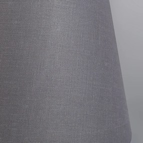 Tienidlo na lampu z ľanu sivé 25/16