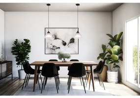 Závesné svietidlo Venice, 1x mliečne sklenené tienidlo