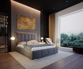 Čalúnená manželská posteľ ALBERT s úložným priestorom 140 x 200 cm Veľkosť: 160 x 200 cm