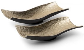 DEKORAČNÁ KOVOVÁ MISKA PEDRO2 (01) 33X15X8 CM ČIERNA