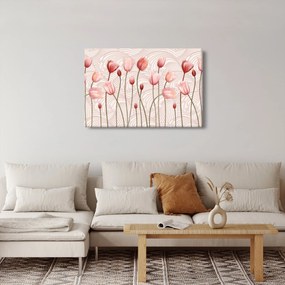 Obraz - Ružové tulipány (90x60 cm)