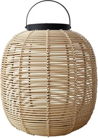 Solárna ratanová lampa LF06 prírodná