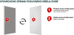 Posuvné dvere Jowenton Plus 100 (dub craft zlatý) . Vlastná spoľahlivá doprava až k Vám domov. 1104655
