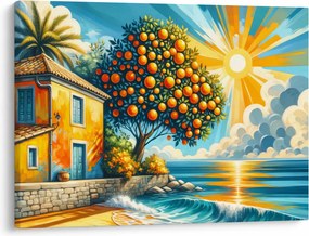 Obraz - Dom s pomarančmi I. (70x50 cm)