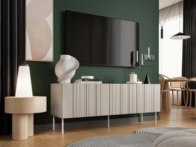 TV skrinka/stolík Mlerk 150 3D, Farby: matná béžová