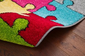 Koberec Agnella Funky Top Super Puzzle žltý