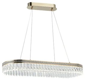 LED stmievateľný krištáľový luster na lanku THALIA LED/50W/230V 3000-6000K + diaľkový ovládač