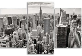 Obraz na plátně třídílný New York Manhattan City - 150x100 cm