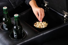 Sedacia súprava Relax 42813 Hollywood 3-sedenie Čierna  - Komfort-nábytok