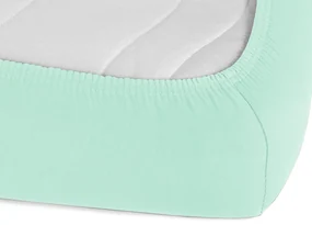 Jersey napínacie prestieradlo JR-034 Mintové 140 x 200 - výška 20 cm