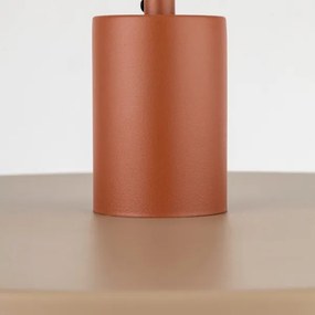 Luster na lanku SILA 1xE27/15W/230V pr. 40 cm béžová/tehlová