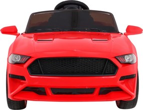 Ramiz Športové autíčko GT na batérie pre deti červené + diaľkové ovládanie + pomalý štart + nosič batožiny + MP3 LED