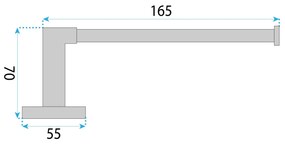 Rea Nico, držiak na toaletný papier, brúsená oceľ, REA-88059